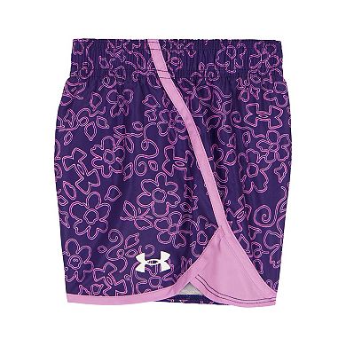 Girls 4-6x Under Armour Short Sleeve Top & Printed Woven Short Set