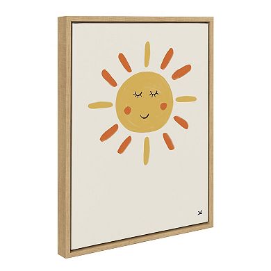 Sylvie Sleepy Sun Framed Canvas by Kelly Knaga