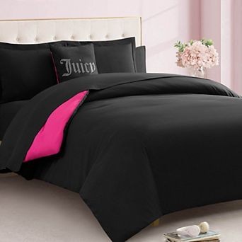 Juicy Couture Alexis Solid Bed in a Bag Comforter Set with Sheets