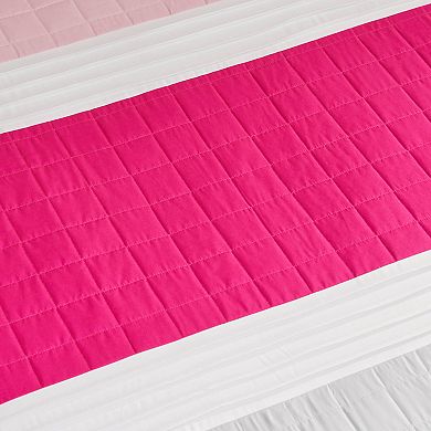 Juicy Couture Color Blocked Pieced Comforter Set with Shams & Coordinating Throw Pillows