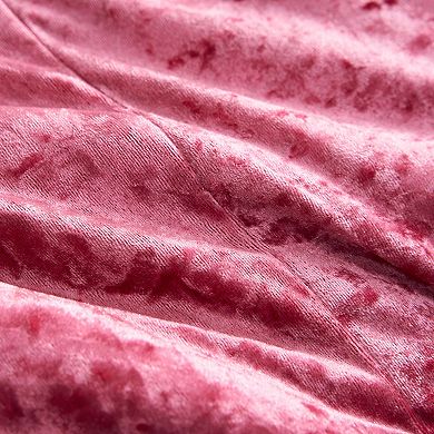 Juicy Couture Crushed Velvet Comforter Set with Shams