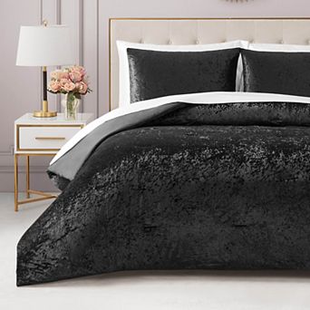 Juicy Couture Crushed Velvet Comforter Set with Shams