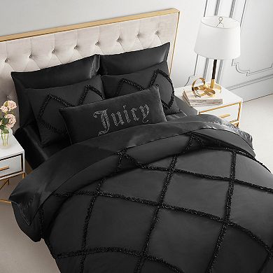 Juicy Couture Diamond Ruffle Comforter Set with Shams