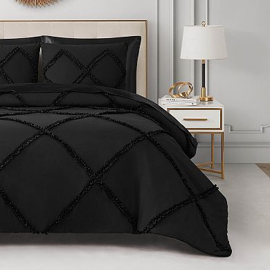 Juicy Couture Diamond Ruffle Comforter Set with Shams