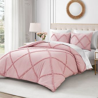 Juicy Couture Diamond Ruffle Comforter Set with Shams