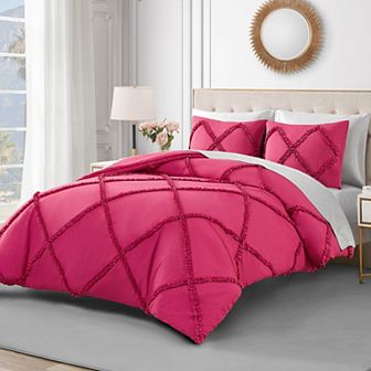 Juicy Couture Diamond Ruffle Comforter Set with Shams