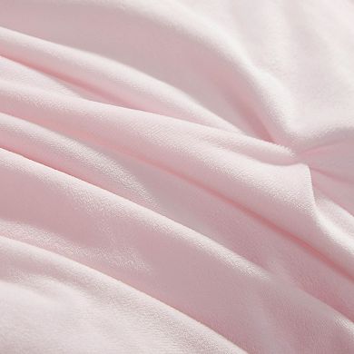 Juicy Couture Kiss Pleat Micromink Comforter Set with Decorative Pillows