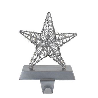 St. Nicholas Square® Silver Finish LED Star Stocking Holder