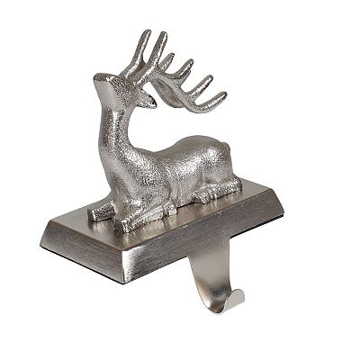 St. Nicholas Square® 2-pc. Silver Finish Metal Deer Stocking Holder Set