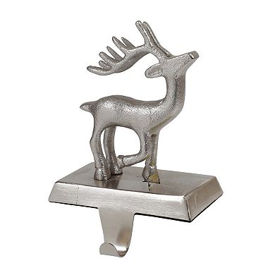 St. Nicholas Square® 2-pc. Silver Finish Metal Deer Stocking Holder Set