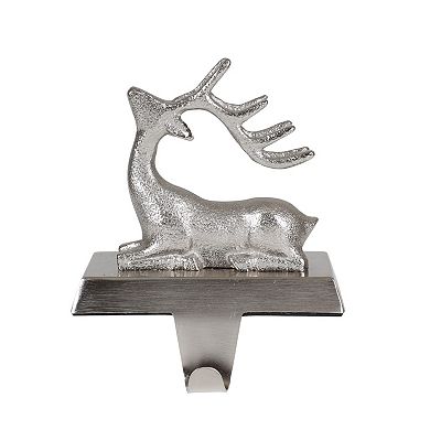 St. Nicholas Square® 2-pc. Silver Finish Metal Deer Stocking Holder Set