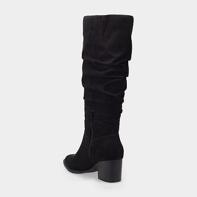 SO® Pauli Tall Scrunch Women's Block Heel Boots