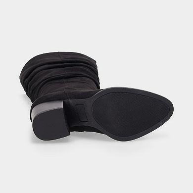 SO® Pauli Tall Scrunch Women's Block Heel Boots