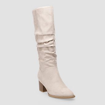 SO® Pauli Tall Scrunch Women's Block Heel Boots