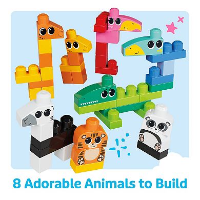 Mega Bloks 250-pc. Fisher-Price Animal Blocks Building Toy with Storage