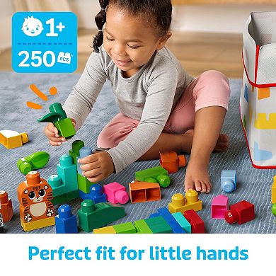 Mega Bloks 250-pc. Fisher-Price Animal Blocks Building Toy with Storage