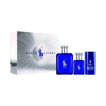 Ralph Lauren 3 pc Polo Blue Eau de Toilette Trio Gift Set