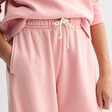 Girls 6-20 SO® Washed Fleece Barrel Pants in Regular & Plus Size