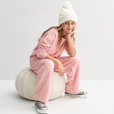 Girls 6-20 SO® Washed Fleece Barrel Pants in Regular & Plus Size