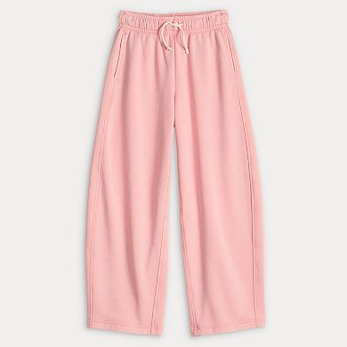 Girls 6-20 SO® Washed Fleece Barrel Pants in Regular & Plus Size