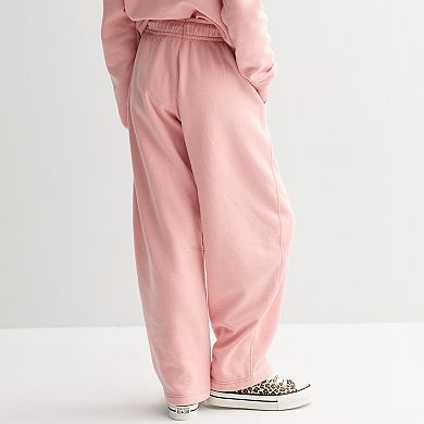Girls 6-20 SO® Washed Fleece Barrel Pants in Regular & Plus Size