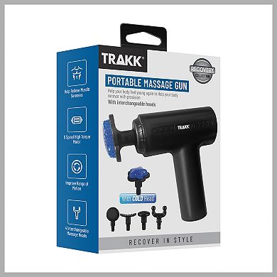 TRAKK Portable Massage Gun with Multiple Attachments