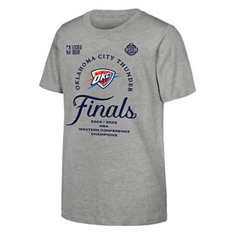Men's Oklahoma City Thunder 2025 Western Conference Champions Locker Room T-Shirt