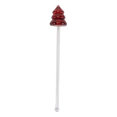 St. Nicholas Square® Tree Shape Acrylic Stir Sticks Set of 4