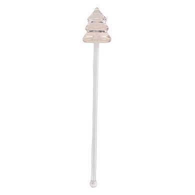 St. Nicholas Square® Tree Shape Acrylic Stir Sticks Set of 4