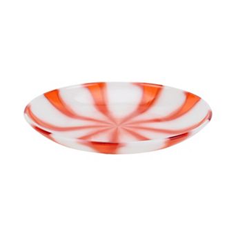 St. Nicholas Square® Peppermint Stripe Salad Plate