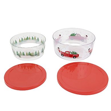 St. Nicholas Square® Set of 2 Stacking Containers