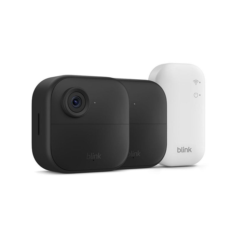 blink outdoor 4 wireless smart security camera, 2 year battery life, 1080p hd , two-way talk, sync module core included - 2-camera system