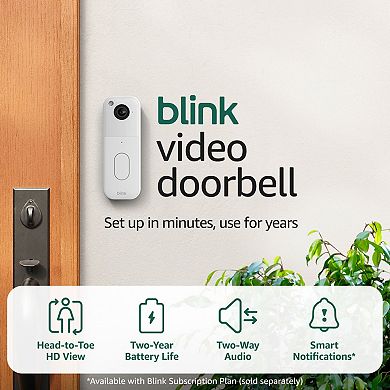 Blink HD Security Camera with Two-Year Battery and Sync Module Core