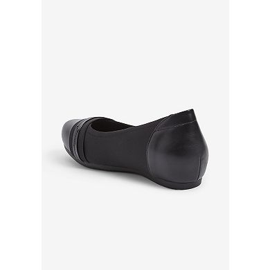 Avenue Women's Wide Width The Marlie Slip On Ballet Flat