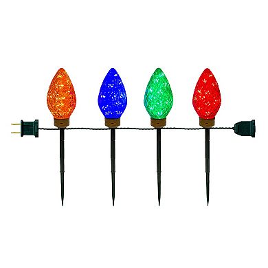 Crosslight Set of 4 Oversized Stake Lights Outdoor Decor