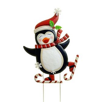 Crosslight Jolly Penguin Stake Outdoor Decor