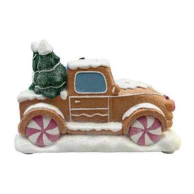 Crosslight Gingerbread Truck Table Decor with Lights