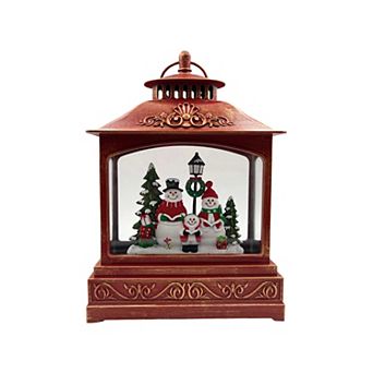 Crosslight Snowman Carol Musical Water Globe Table Decor