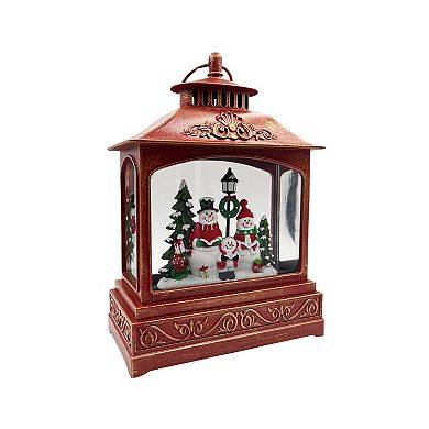 Crosslight Snowman Carol Musical Water Globe Table Decor