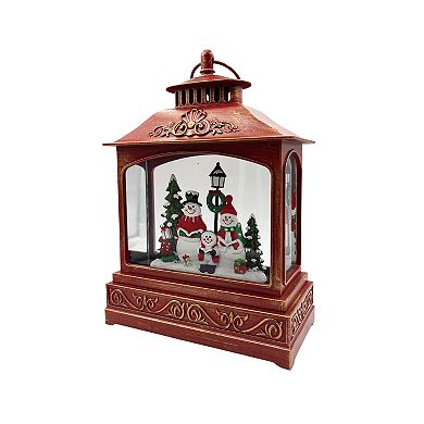 Crosslight Snowman Carol Musical Water Globe Table Decor