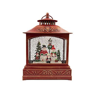 Crosslight Snowman Carol Musical Water Globe Table Decor