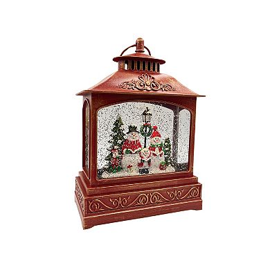 Crosslight Snowman Carol Musical Water Globe Table Decor
