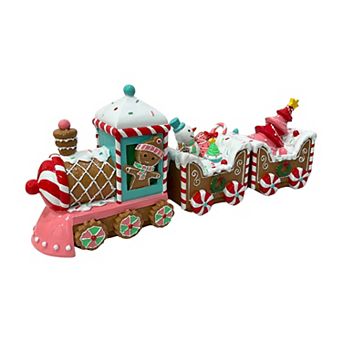 Crosslight Sweet Express Gingerbread Train Table Decor