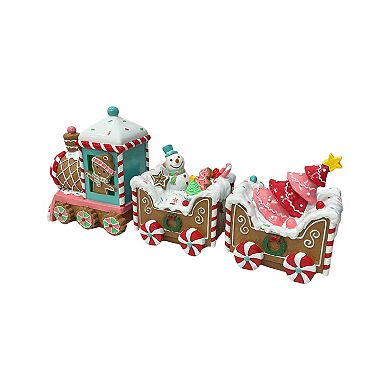 Crosslight Sweet Express Gingerbread Train Table Decor