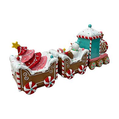 Crosslight Sweet Express Gingerbread Train Table Decor