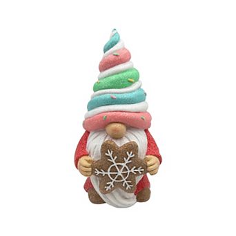 Crosslight Gnome with Cookie Figurine Table Decor