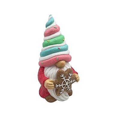 Crosslight Gnome with Cookie Figurine Table Decor
