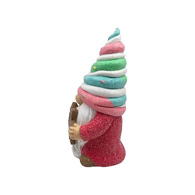 Crosslight Gnome with Cookie Figurine Table Decor