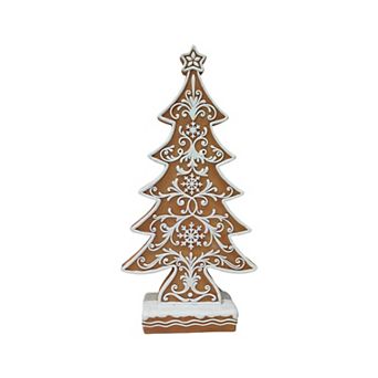 Crosslight Elegant Snowy Tree Table Decor