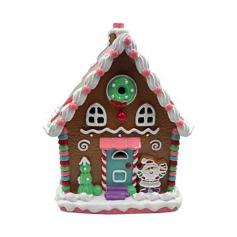 Crosslight Santa's Hut Gingerbread House Table Decor
